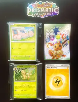 Pokemon TCG Prismatic Evolutions - Complete Base Set C/UC/Rare Holo - 100 Cards - Image 1