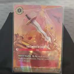 Disney The Sword of Shan-Yu Foil Item Card 219/204 Lorcana English - Image 1