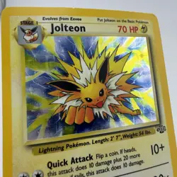 Jolteon Jungle Holo 4/64 DAMAGED CREASED vintage Card WOTC Pokemon TCG - Image 2