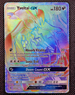 Yveltal GX 137/131 Sm-Forbidden Light Holo Secret Pokemon Card HP -- H3 - Image 3