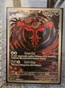 Pokemon TCG Yveltal Paradox Rift Illustration Rare Card 205/182 NM - Image 1