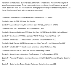 Pokemon Items Bundle - Cards & Books - 13 Items Total - Used - Image 2