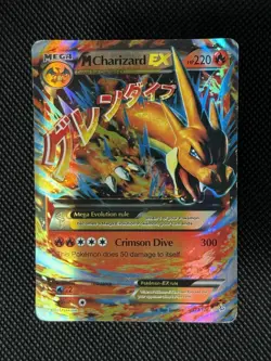 Pokemon TCG Mega-Charizard-EX Evolutions Holo Rare Card 13/106 B - Image 1
