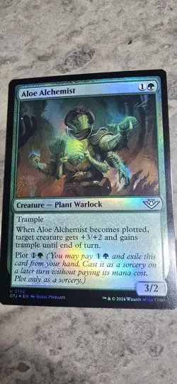 Aloe Alchemist Outlaws of Thunder Junction Foil Creature Uncommon MTG NM - Image 1