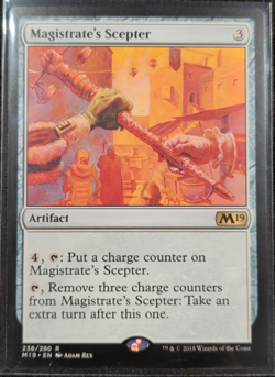 MTG M19 Magic the Gathering Core Set 2019 Magistrate's Scepter 238/280 NM - Image 1