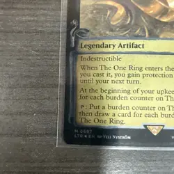 MTG The One Ring (Showcase Scrolls) LP Foil English Lord Of The Rings LOTR Magic - Image 2