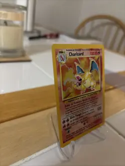 Pokemon 1999 Spanish Base Set Unlimited Charizard Holo Card 4/102 Rare - Image 2