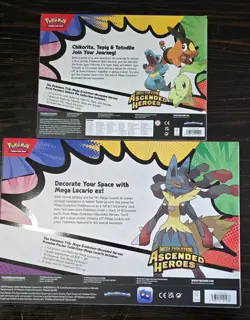 Pokemon TCG Ascended Heroes Premium Poster Collection Mega Lucario + Delux Pin - Image 2
