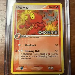 CGC 10 GEM MINT Magcargo 2005 EX Deoxys 37/107 Reverse Holo Stamped Pokemon Card - Image 2