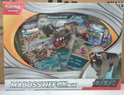 Pokemon TCG Mabosstiff EX Display Box W/ 4 Booster Packs New/Sealed - Image 1