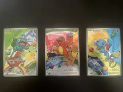 Pokemon TCG First Partner Illustration Collection Series 1 Kanto GEN 1 Starters - Image 1