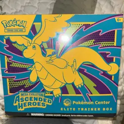 Pokemon Center Mega Evolution Ascended Heroes Elite Trainer Box Dragonite Zekrom - Image 1