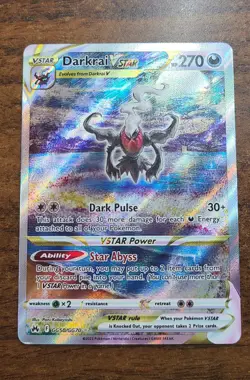 Pokemon Crown Zenith Darkrai VSTAR Galarian Gallery Ultra Rare Card #GG50/GG70 - Image 1
