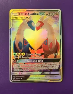 *ORICA* Latias & Latios GX 170/181 Alt Full Art Ultra Rare Team Up Pokemon LP - Image 1