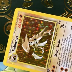 Pokemon Kabutops 1st Edition Fossil 9/62 Holo LP - Image 3