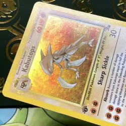 Pokemon Kabutops 1st Edition Fossil 9/62 Holo LP - Image 4