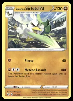 Galarian Sirfetch'd (Cracked Ice holo) 98/189 Holo Deck Exclusives Pokemon NM - Image 1