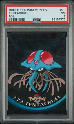 Pokemon PSA 7 1999 Topps T.V. Tentacruel Foil Christmas GiftU - Image 1