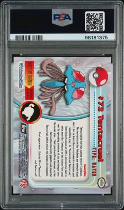 Pokemon PSA 7 1999 Topps T.V. Tentacruel Foil Christmas GiftU - Image 2