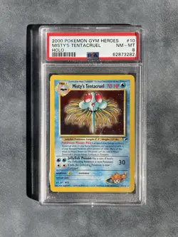 Pokemon TCG Misty's Tentacruel Gym Heroes 10/132 Unlimited Holo Rare PSA 8 NM MT - Image 1