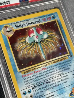 Pokemon TCG Misty's Tentacruel Gym Heroes 10/132 Unlimited Holo Rare PSA 8 NM MT - Image 3