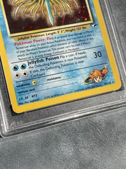 Pokemon TCG Misty's Tentacruel Gym Heroes 10/132 Unlimited Holo Rare PSA 8 NM MT - Image 4