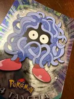 Pokemon Topps 1999 #114 Tangela TV Animation Holo Blue Label, Vintage Near-Mint - Image 3