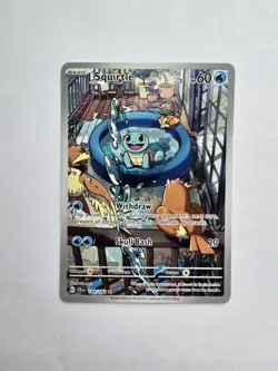 Pokemon Squirtle Illustration Stellar Crown 148/142 NM - Image 1