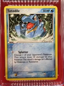 Totodile 78/115 -EX Unseen Forces- CGC GEM MINT 10- Pokemon TCG 2005 Vintage - Image 2