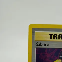 Pokemon TCG Gym Challenge Unlimited #20/132 Sabrina Holo Rare CORNER CREASES - Image 2