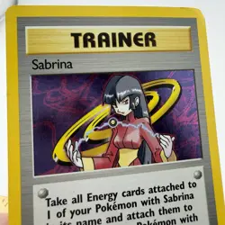 Pokemon TCG Gym Challenge Unlimited #20/132 Sabrina Holo Rare CORNER CREASES - Image 4