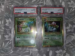 2023 Pokemon CLF Bulbasaur #001 & Ivysaur #002 Japanese PSA 10 - Image 1