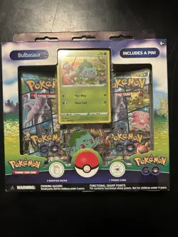 Pokemon 2022 SWSH Go Pin Collection Bulbasaur Holo #23 - Image 1