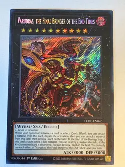 YUGIOH- Varudras, the Final Bringer of the End Times - LEDE-EN045 - Secret Rare - Image 1