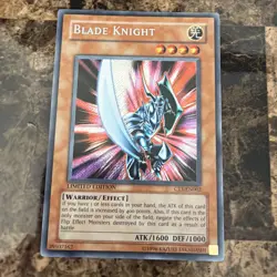 Blade Knight - CT1-EN002 - 2004 Limited Edition Secret Rare Holo YuGiOh - Image 1