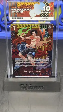 One Piece TCG Two Legends Portgas.D.Ace OP02-013 SP - ACE 10 English - Image 1