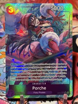 PORCHE - One Piece OP07-072 - AA Alt Art Super Rare SR - 500 Years in the Future - Image 1