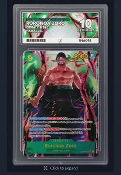 One Piece TCG - Roronoa Zoro OP06-118 SEC Parallel Alt Art - ACE 10 - Image 1