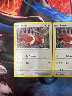 2x Eevee SWSH175 SWSH: Sword & Shield Promo Cards Holo - Image 3