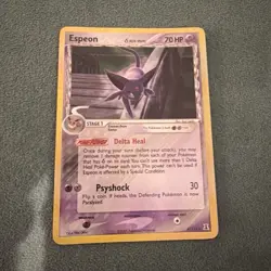 Pokemon Espeon Delta Species Rare 4/113 70 HP Stage 1 Card 2005 - Image 1