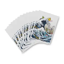 Pokemon Center - Great Wave Pikachu & Friends Card Sleeves 65 Count Sealed - Image 1