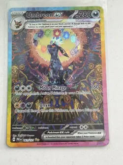 Pokemon TCG Prismatic Evolutions Umbreon EX Card 161/131 SIR - Image 1