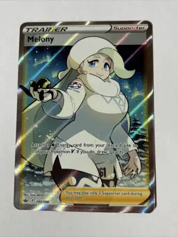 Pokemon TCG Melony Holo Ultra Rare Card Chilling Reign 195/198 - Image 1