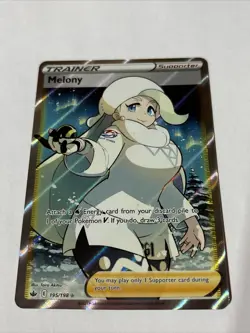Pokemon TCG Melony Holo Ultra Rare Card Chilling Reign 195/198 - Image 2