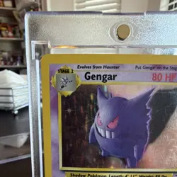 Pokemon Gengar Fossil 5/62 Rare Holo 80 HP Nintendo Card 1999 - Image 2