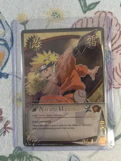 Naruto CCG Naruto Uzumaki Ninja Card 085 Super Rare 1st Edition English 2002 - Image 1