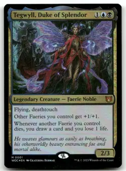 Tegwyll, Duke of Splendor #1 (Foil) (NM) Wilds of Eldraine WOC Magic MTG - Image 1