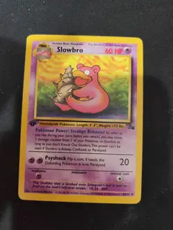 Pokemon TCG Slowbro Fossil 43 Regular 1st Edition Uncommon - Image 1