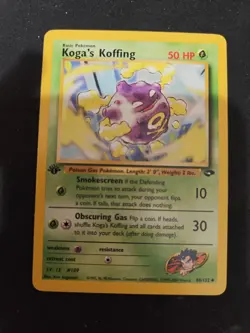 Koga’s Koffing 1st Edition Gym Challenge 79/132 WOTC Vintage Pokemon 1999 - Image 1