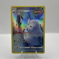 Pokemon Abomasnow TG01/TG30 Astral Radiance Trainer Gallery Ultra Rare Holo - Image 1